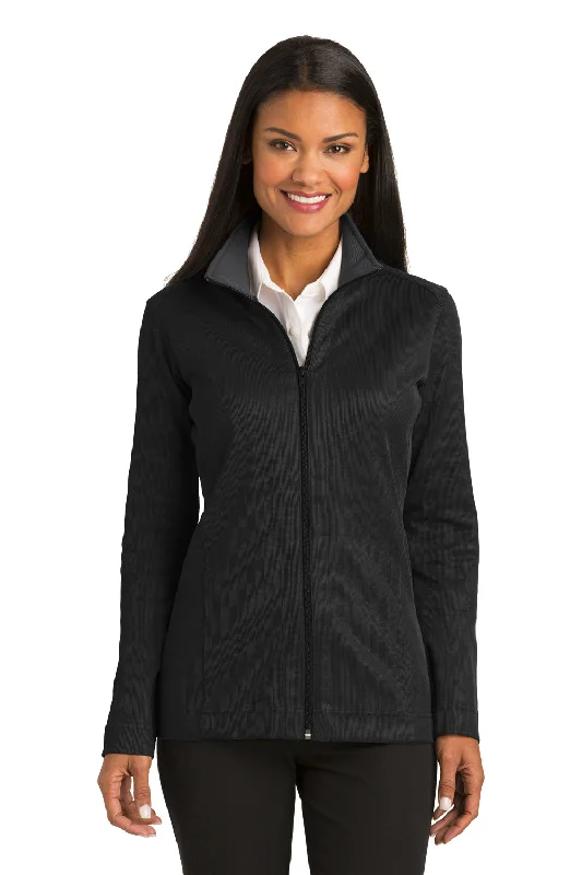 fashion coat with hoodPort Authority Womens Full Zip Jacket - Black