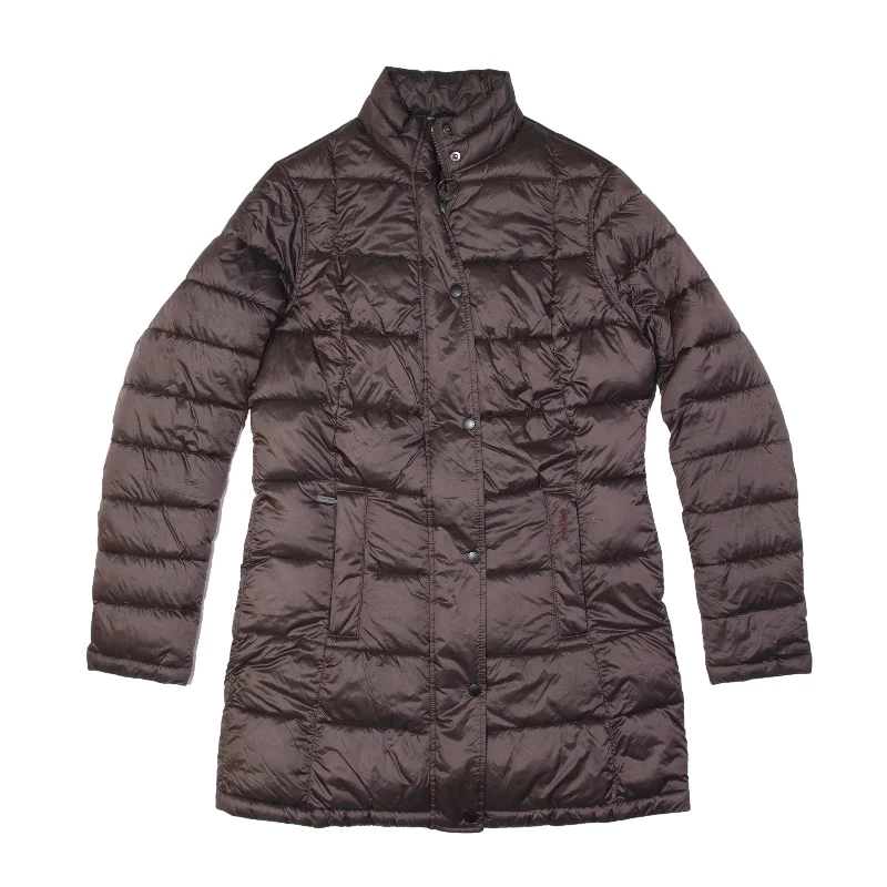 Discount Mania cozy coatBARBOUR Clyde Long Quilt Winter Tartan Fiber Down Quilted Coat Purple Womens UK 12 Discount Mania cozy coatBARBOUR Clyde Long Quilt Winter Tartan Fiber Down Quilted Coat Purple Womens UK 12