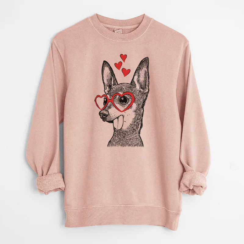 Must-Have Deals cozy workout hoodieValentine Aaron the Chihuahua - Unisex Pigment Dyed Crew Sweatshirt Must-Have Deals cozy workout hoodieValentine Aaron the Chihuahua - Unisex Pigment Dyed Crew Sweatshirt
