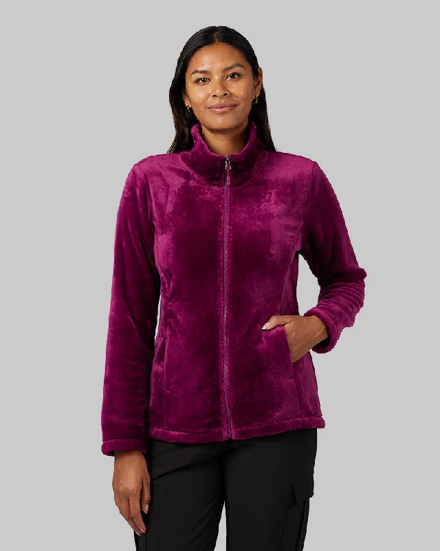 One-DAY Sale casual sports coatWOMEN'S LUXE FUR FULL-ZIP