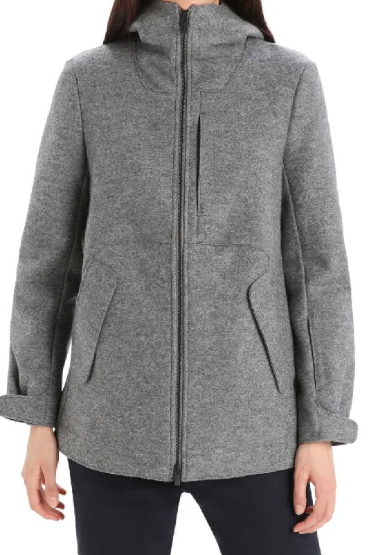 Can't Be Beat Womens Felted Merino Hooded Jacket