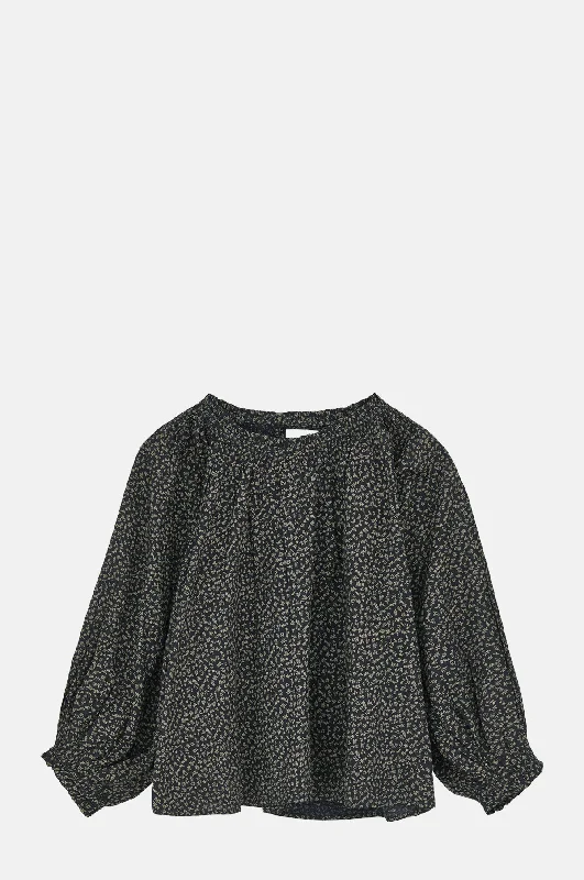Referral Discount vibrant athletic hoodieCarla Blouse Eline Print Black/Beige