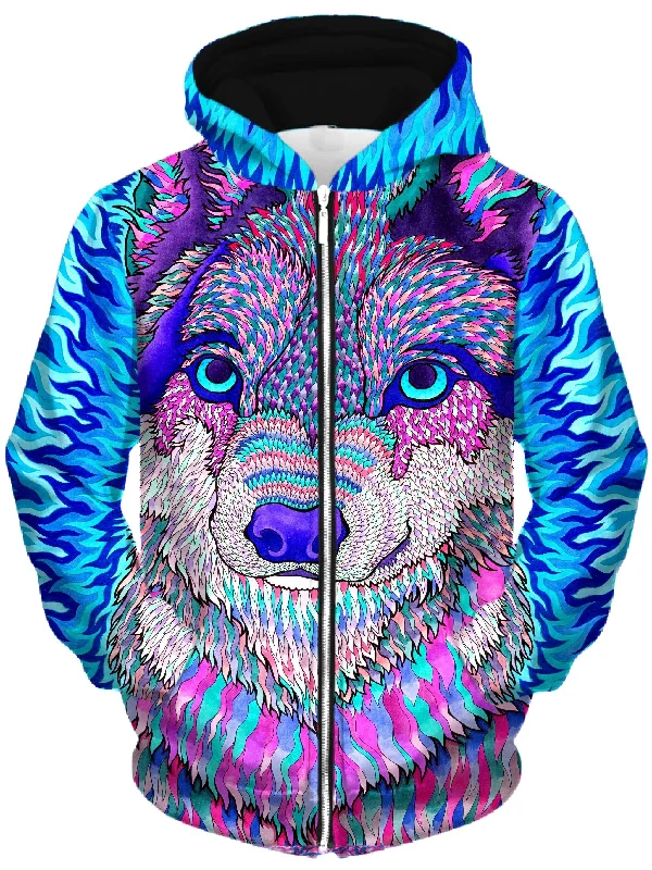 breathable hoodieWolfadelic III Unisex Zip-Up Hoodie