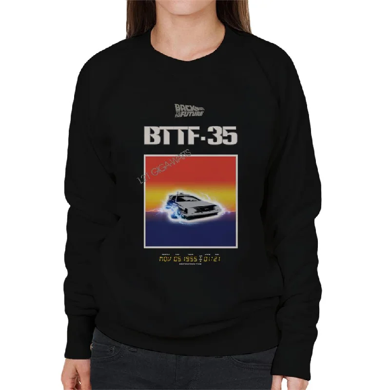 fitted workout sweatshirtBack to the Future 35th Anniversary Sunset Women's Sweatshirt