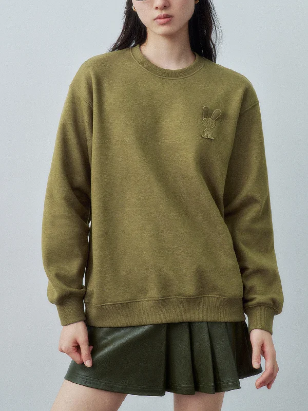 Bargain Bin Crew Neck Loose Sweatshirts