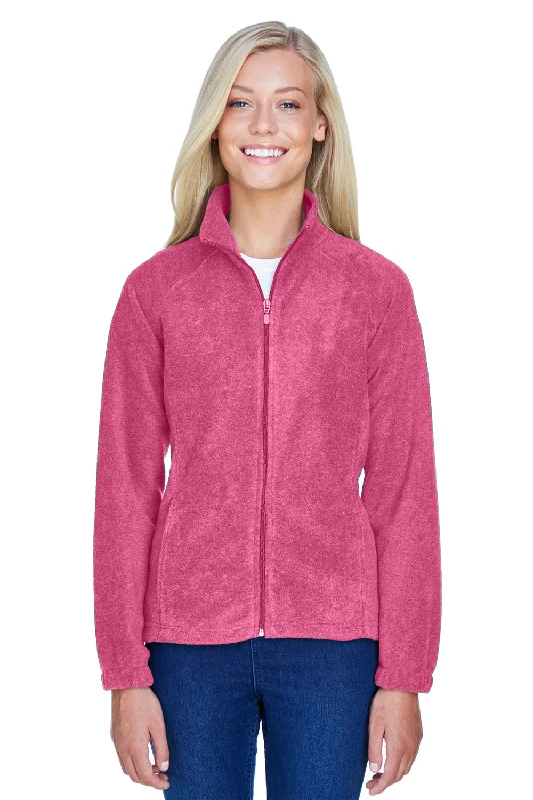 padded puffer coatHarriton Womens Pill Resistant Fleece Full Zip Jacket - Charity Pink