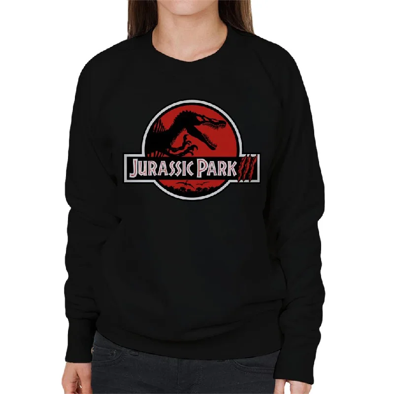 Reduced Prices luxury fitness sweatshirtJurassic Park White Outline Claw Marks Logo Women's Sweatshirt Reduced Prices luxury fitness sweatshirtJurassic Park White Outline Claw Marks Logo Women's Sweatshirt