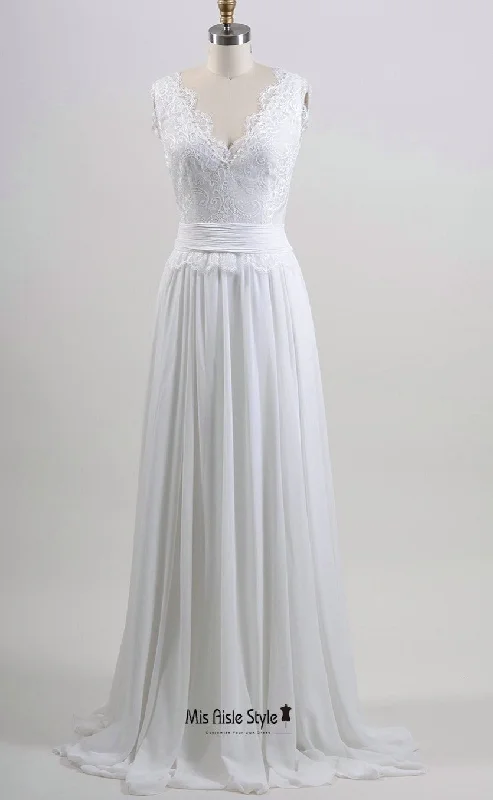 Fantastic Offers relaxed fit dressrelaxed fit dressSimple V-neckline French Lace Wedding Dress