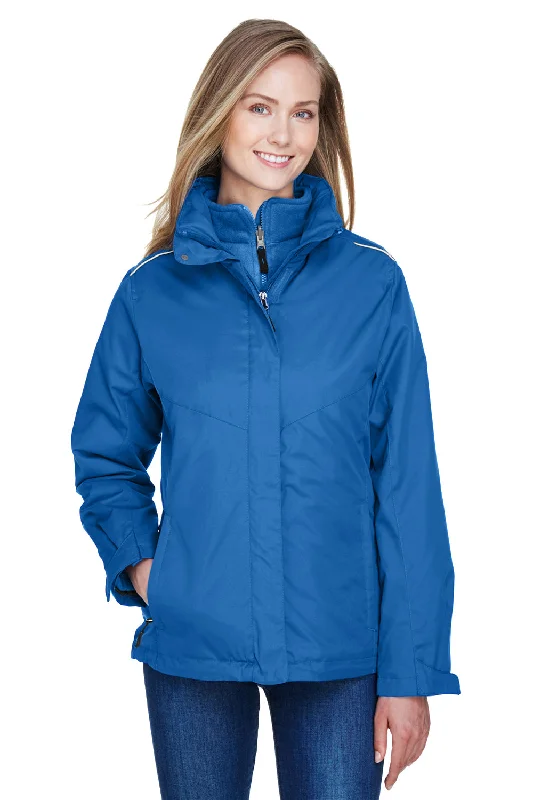 Limited Availability trendy casual outerwearCore 365 Womens Region 3-in-1 Water Resistant Full Zip Hooded Jacket - True Royal Blue Limited Availability trendy casual outerwearCore 365 Womens Region 3-in-1 Water Resistant Full Zip Hooded Jacket - True Royal Blue