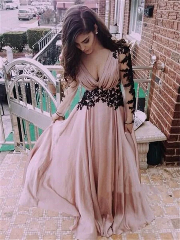 Limited Time cocktail party dresscocktail party dressCustom Made Dusty Pink Deep V Neck Lace Prom Dresses, Formal Dresses, Party Dresses