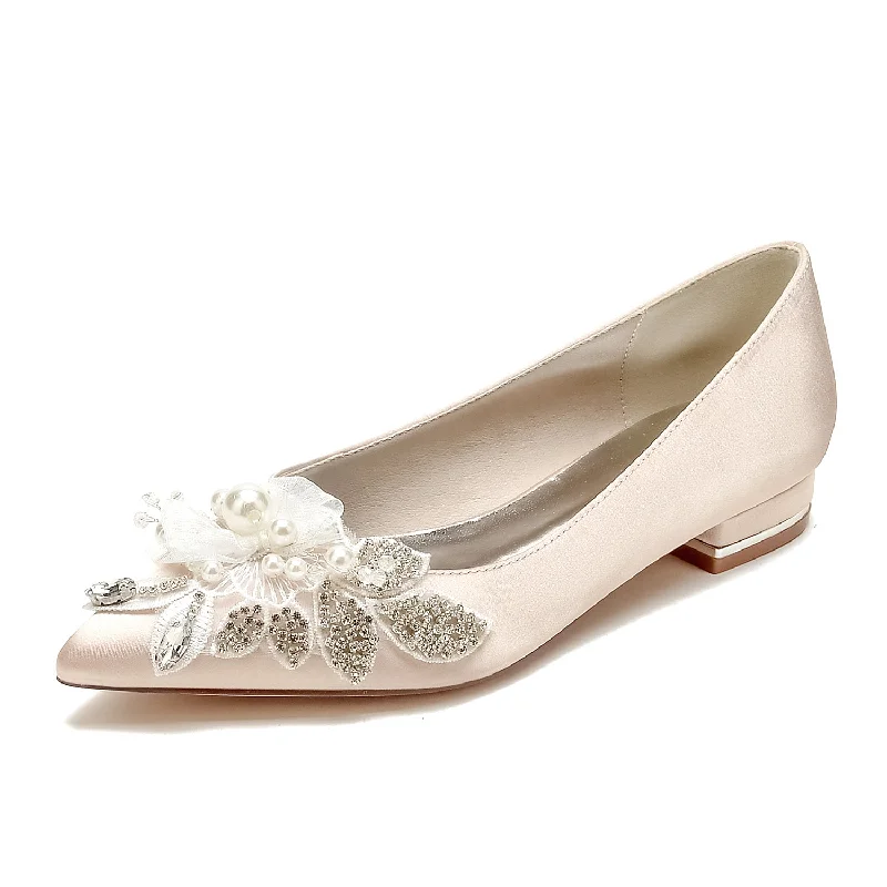 summer floral dressFlat Heel 2.5cm Silk-Like Shoes CK0484