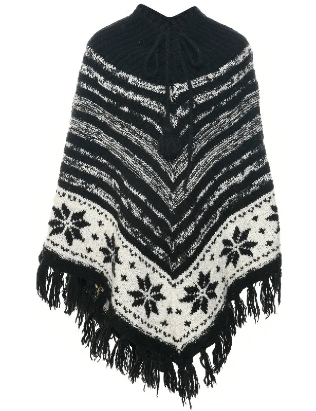 Price Blitz cozy coatNordic Black Cape - S