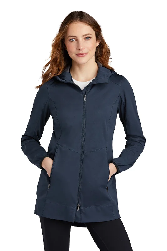Stock Clearance classic zip-up coatPort Authority Womens Active Wind & Water Resistant Full Zip Hooded Jacket - Dress Navy Blue Stock Clearance classic zip-up coatPort Authority Womens Active Wind & Water Resistant Full Zip Hooded Jacket - Dress Navy Blue