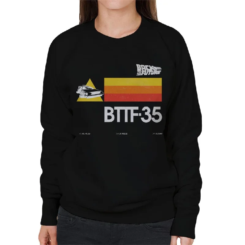 bold fitness hoodieBack to the Future 35th Anniversary Stripes Women's Sweatshirt