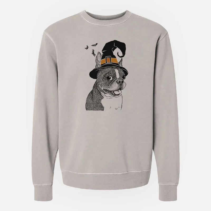 Weekend Deal vibrant athletic hoodieWitch Ralphie the Boston Terrier - Unisex Pigment Dyed Crew Sweatshirt Weekend Deal vibrant athletic hoodieWitch Ralphie the Boston Terrier - Unisex Pigment Dyed Crew Sweatshirt