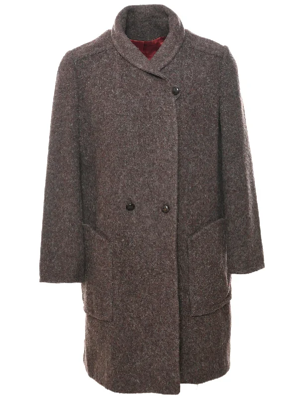 stylish raincoatDouble Breasted Wool Coat - L