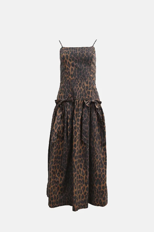 Weekend Deal fitness lifestyle hoodiePersephone Midi Dress Dark Leopard