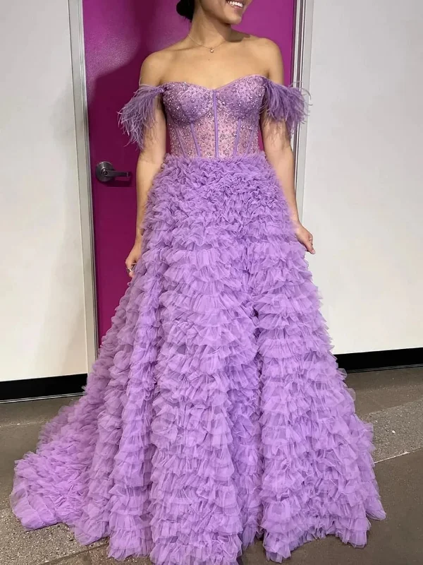 New Deals spaghetti strap dressspaghetti strap dressGorgeous Off Shoulder Beaded Purple Long Prom Dresses, Off the Shoulder Formal Dresses, Purple Evening Dresses SP2798