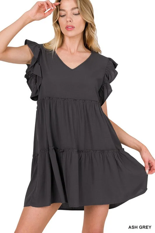 Super Deal casual midi dresscasual midi dress"Hello"