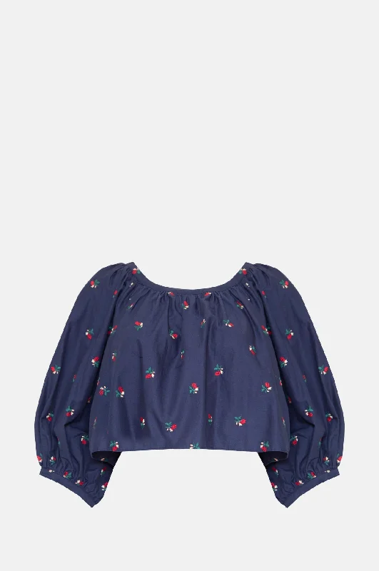 Super Sale fitted workout sweatshirtDaisy Blouse Ditsy Rose