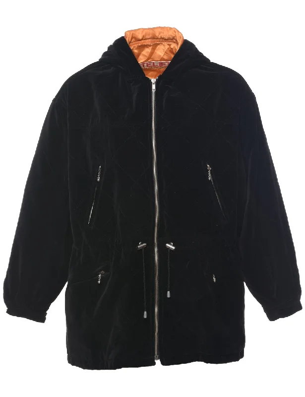 Stock Up and Save soft shell coatVelvet Black Coat - XL