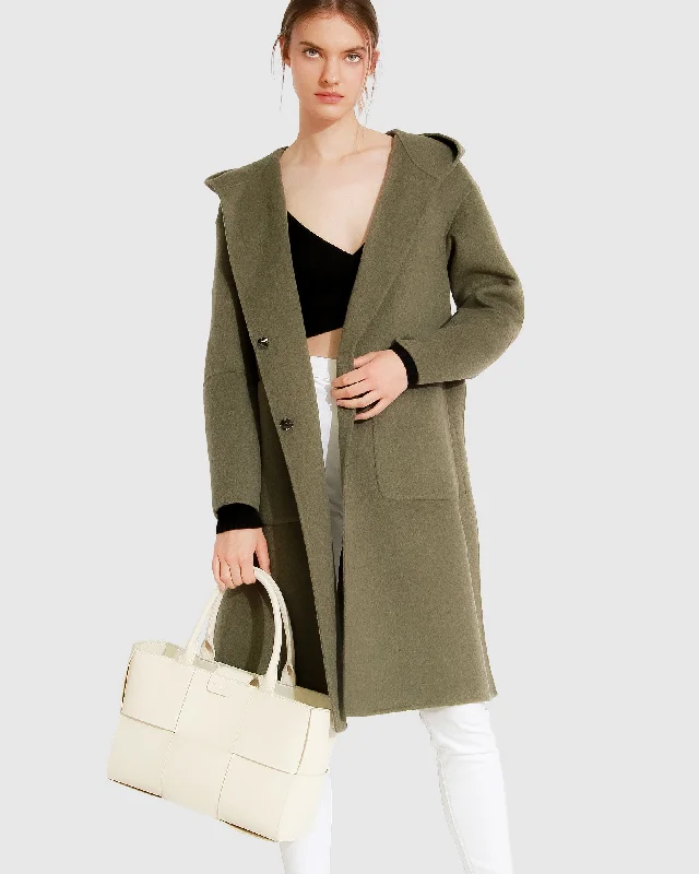Super Deal insulated winter jacketWalk This Way Wool Blend Oversized Coat - Army Green Super Deal insulated winter jacketWalk This Way Wool Blend Oversized Coat - Army Green