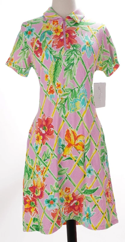 Price Fest off-shoulder dressoff-shoulder dressG Lifestyle Pink Veranda Short Sleeve Dress - Size Small