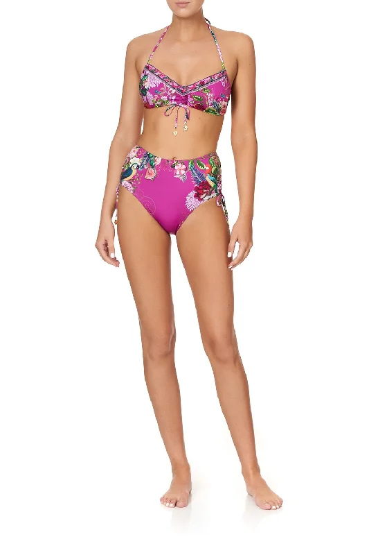 Savings Spectacular ROUCHED SIDE HIGH PANT JUNGLE LANGUAGE