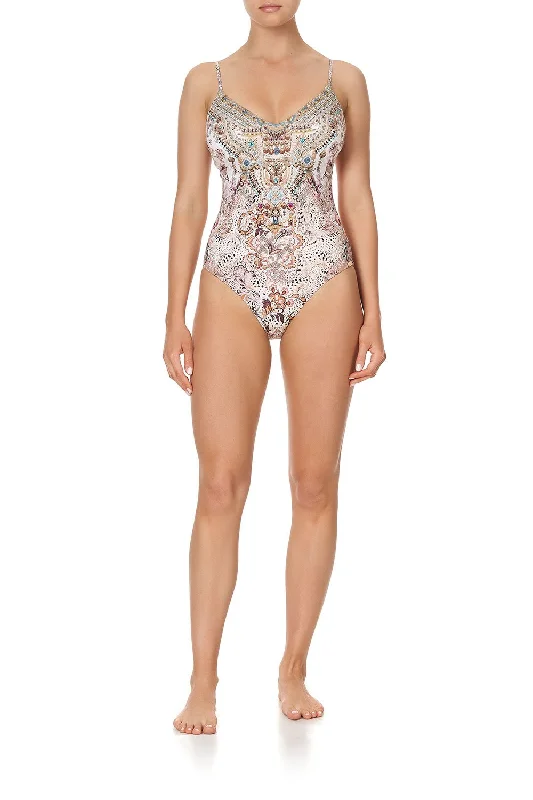 Markdown Madness TIE BACK V-NECK ONE PIECE TALES OF TALITHA
