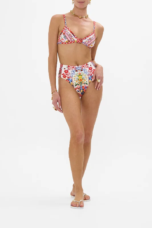 Epic Deals KNOT FRONT TRI BRA FAITH, LUCK & JUSTICE