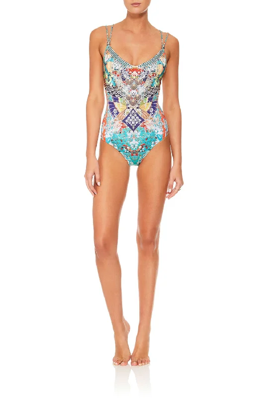 Savings Spectacular TWIST TIE ONE PIECE WITH TRIM GALAXY GIRL
