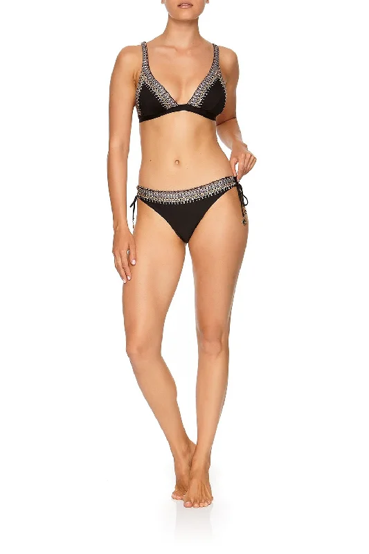 Final Clearance LACE UP REGULAR PANT BLACK