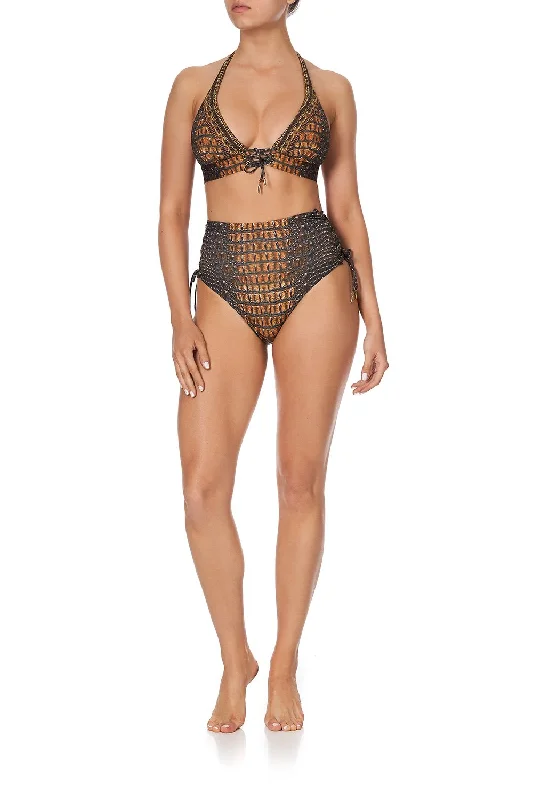 YEAR-End Sale HALTER BRA WITH EYELETS CROCODILE ROCK