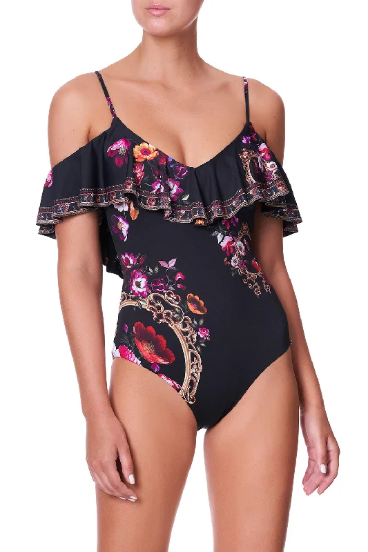Big Discounts FRILL OVER SHOULDER ONE PIECE MIRROR MIRROR